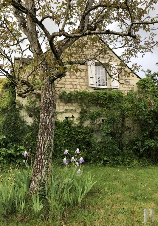 Character houses for sale - center-val-de-loire - A welcoming, freestone house in a garden with a view of the river Loire on the outskirts of the medieval town of Chinon