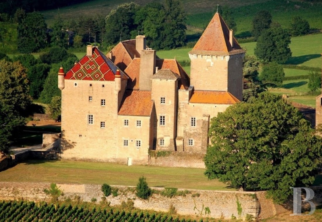 An ancient ‘château-fort’ reigning over gardens and vineyards in Burgundy, not far from Mâcon - photo  n°1