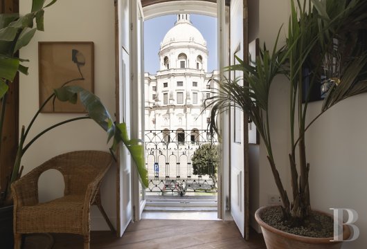 In Lisbon, opposite the National Pantheon, a renovated Pombalin flat with views over the Tagus