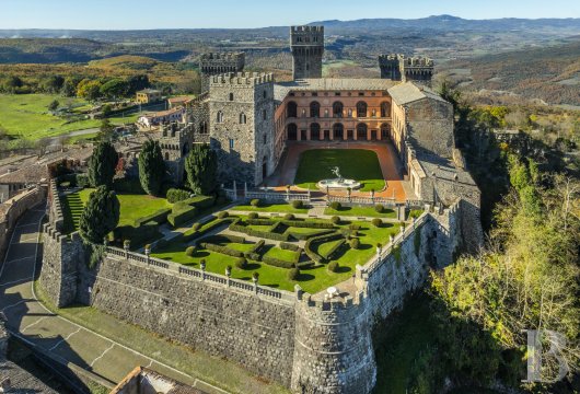 In Torre Alfina, a medieval castle on the edge of Lazio, with a Renaissance garden