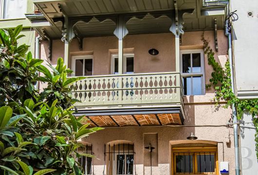 In Istanbul, a listed detached house in Gumussuyu, with three stories and an original fireplace